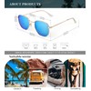 KALIYADI Sunglasses for Women and Men, Polarized Square UV Protection,
