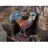 Alilang Colorful Crystal Rhinestone Rooster Cock Fashion Jewelry Pin Brooch