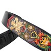 Walker And Williams KB-50-BLK Handmade Black 3" Guitar Strap With