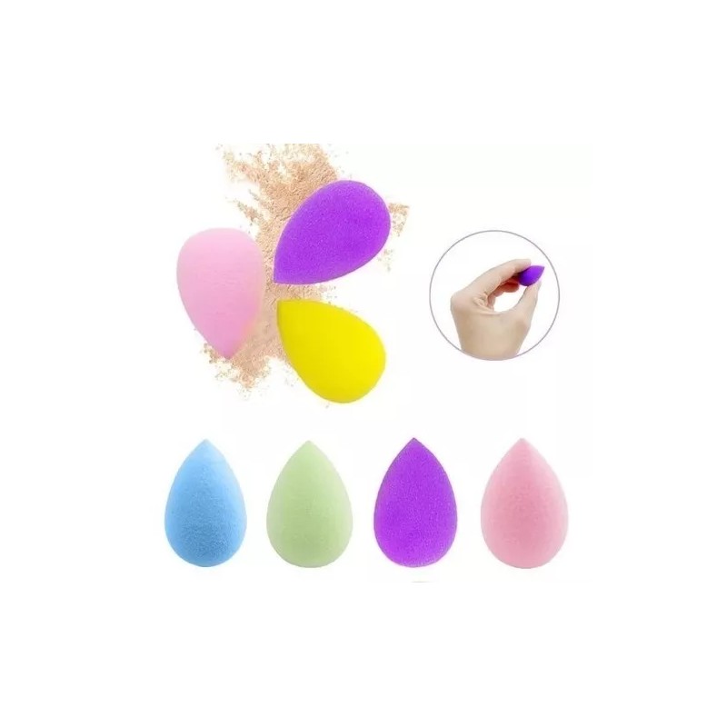 Coallagt Kit 12 Cajitas De 4 Mini Esponjitas Maquillaje Profesional