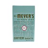 MRS. MEYER'S CLEAN DAY Dryer Sheets, Fabric Softener, Reduces Static,