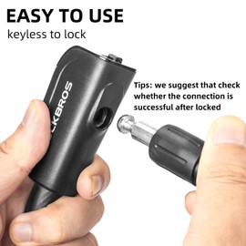 ROCKBROS Bike Lock Cable 4 Feet Bicycle Cable Lock with Mounting Bracket 2 Secure Keys 1/2 Inch Diameter (Matte)