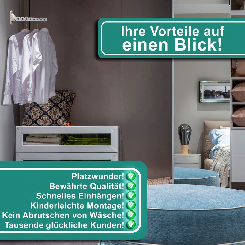 PRIOstahl 1 x Clothes Fan | Clothes Hook / Coat