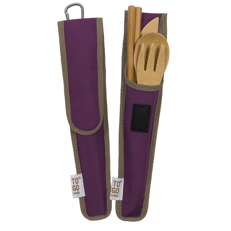 5 Piece Repeat Utensil Set Color: Mulberry