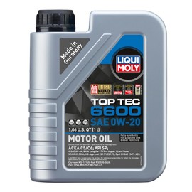 Liqui Moly Top Tec 6600 SAE 0W-20 | 1 L | Synthesis technology motor oil | SKU: 22044