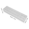 Clear Acrylic Flower Vase Multi Holes Elegant Decorative Long Rectangle