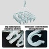 1 Foldable Hanging Sock Clothes Peg (including 32 Pegs) with