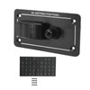 Toggle Switch Panel 12‑24V On Off Aluminum Red LED Indicator