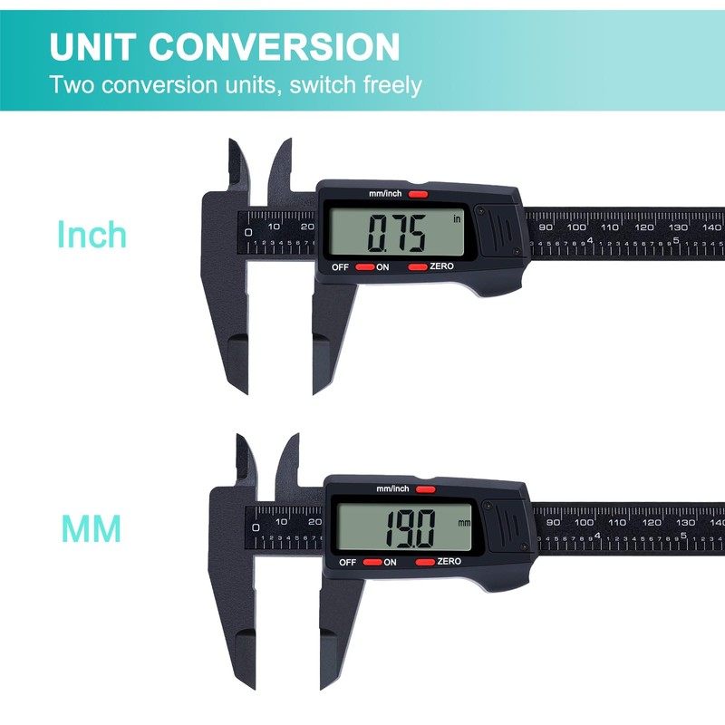 Kynup Digital Caliper, Caliper Measuring Tool with LCD Screen, Electronic