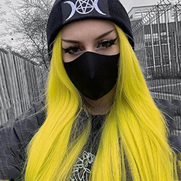 AFBeauty Yellow Wigs for Women Synthetic Lace Front Wig Long