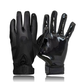 SDukes Prime 1.0 American Football Gloves Receiver (Black, XL)