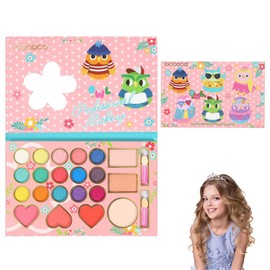V-TiNG Kids Makeup Kit for Girls Maquillage Enfant Fille Makeup Palettes for Princess Girl Role Playing Holloween Birthday Gift Girls Toys Age 4 5 6 Cartoon Owls