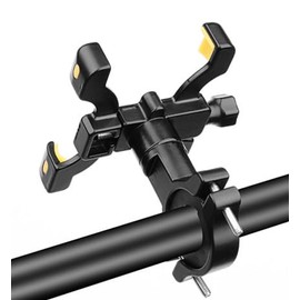 PengLAI Universal Bike Phone Holder - 360° Drehbare Motorrad Handyhalterung für Lenker mit Anti-Rutsch-Silikon-Pads, Passend für die meisten Smartphones - Einstellbares & Vibrationsfestes