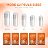 AngtaiJN Empty Gelatin Capsules Size 00 Clear Empty Capsules for