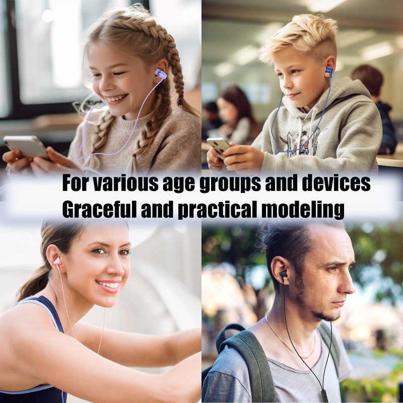 GOGOSINIS 2 Packs of Kids Earbuds (Energetic Bloom)