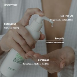 HONEYFUR Gel de higiene femenina equilibrado con pH | Limpiador íntimo natural | Refrescante calma la irritación | para pieles sensibles