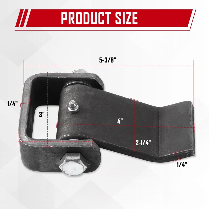 SPARKWHIZ Weld on Hinges Heavy Duty Greaseable Dump Trailer Trucks