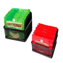 Duxesuk Magnetic Tea Bag Organizer - Stylish Metal Tea Storage for Refrigerator, Kitchen Shelf, and Counter - Space Saving Tea Organizers and Storage Solution (2)