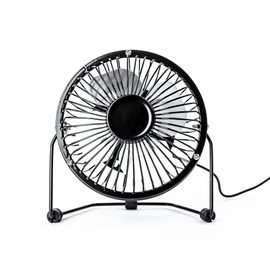 Status USB Desk Fan | 4 Inch Portable Mini Fan | 2 Speed Small Fan | Black | SUSBBLKWFAN1PKB4_OOP