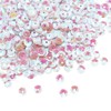 SaktopDeco Bulk White Loose Sequins 6 mm Round Cupped Iridescent