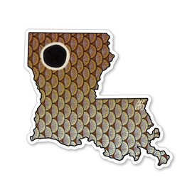 Eds Fly Shop Casey Underwood Louisiana Redfish Decal Sticker