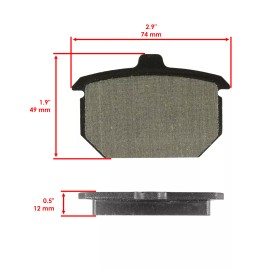 Caltric Brake Pads for Harley Davidson Xls 1000 Sportster 1982 1983 Front Rear Pads