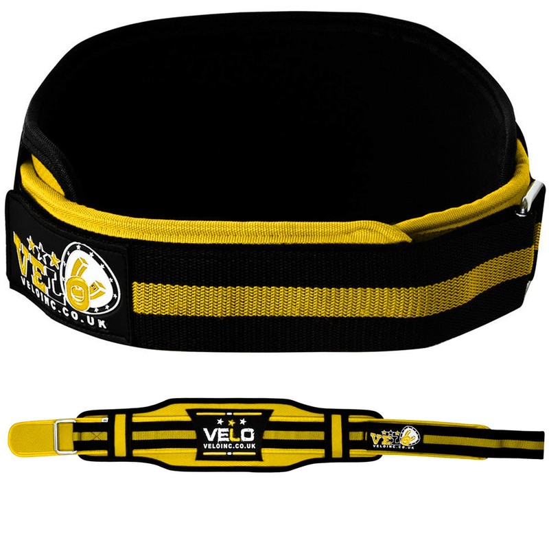 VELO Weight Lifting Belt 4" Inch Neoprene Lower Back Support