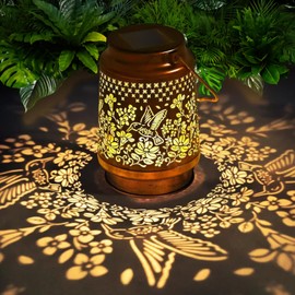 siruitong Solar Lantern Outdoor Lamp Waterproof Decorations Garden Decor, Christmas Birthday Gifts for Women, Mom, Grandma Decorative Garden, Yard, Patio, Lawn, Porch - Hummingbird