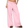 HeSaYep Womens Fleece Lined Sweatpants Wide Leg Baggy Thermal Lounge
