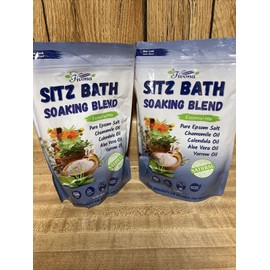 Fivona Sitz Bath Soak All Natural Blend of Epsom Salt 14.1oz Each New