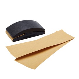 Fit For The Job Rubber Sanding Block for Sandpaper Sheets, Gives Better Grip, Extra Force and More Comfortable Working With Sandpaper, Wet & Dry, Aluminium Oxide & Other Abrasive Paper Sheets