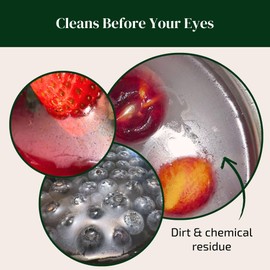 The Green Alcove Fruit and Vegetable Wash Powder - Produce Cleaner - Removes Dirt & Residue - 4.2 oz