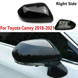 Car Side Rearview Mirror Cap Cover Trim for Toyota Camry 2018 2019 2020 2021 2022 2023 2024 Replacement (Only FIT with Singal Light Type) (Red, Right Passenger Side)