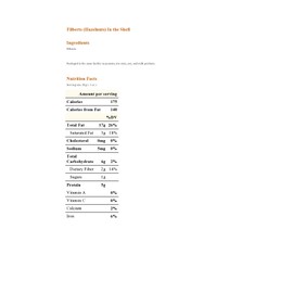 In Shell Filberts (Hazelnuts) - 25 lb.