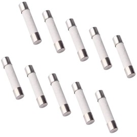 500V 20A Fast Acting Low Breaking Capacity 6x30mm Cartridge Ceramic Fuses - (10 Pcs)