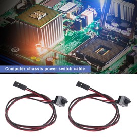 EMSea 5pcs ATX PC Computer Motherboard Switch On/Off/Reset Power Cable 50cm