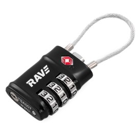 RAVE TSA Suitcase Padlock with Combination Combination Luggage Lock