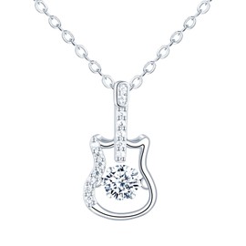 feilok guitar Necklaces for Women Pendant Necklace Women 925 Sterling Silver