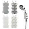 4pcs Silicone Shower Head Holder, Universal Relocatable Shower Head Suction
