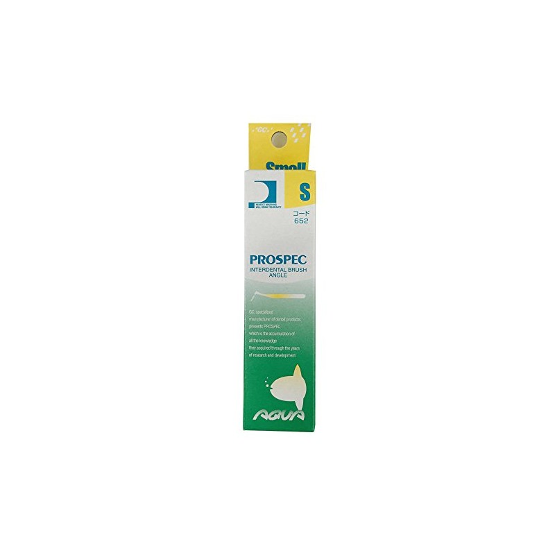 GC Prospec Interdental Brush, Angle Aqua, S, Pack of 4