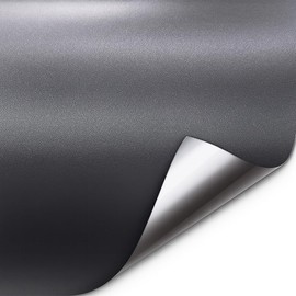 Matte Gun Metal Grey Vinyl Wrap Roll with Air Release Technology (1.49ft x 5ft)