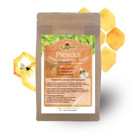 Naturherz Propolis Powder - Vitamins: A, B1, B2, B3 and Biotin - Ideal for Making Ointments, Tinctures or Creams - Premium Food Quality from Beekeepers (500 g)