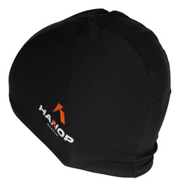 Gorra de Lycra para Natación Hanop de Adulto, Elástica Suave y Ligera No Aprieta la Cabeza, Secado Rápido Ideal para Entrenamientos en Piscina. (Negro)