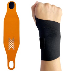 Muñequera Ortopedica Muñequeras Tunel Carpiano - Muñequeras Ultra-Fina Elástica para Desgarro TFCC, Muñequera de Soporte para el Dolor del Túnel Carpiano y Alivio de la Tendinitis (Negro)
