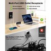 PD USB Outlet with Light,20W Power Delivery USB Receptacle with