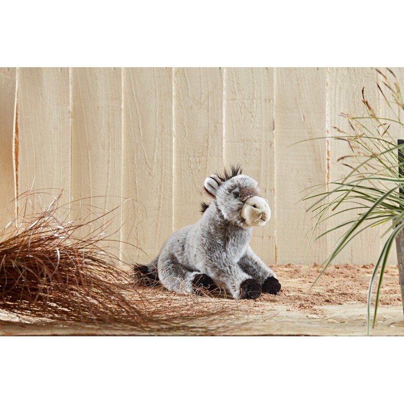 Living Nature Donkey, Realistic Soft Cuddly Farm Toy, Naturli Eco-Friendly