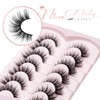 Onlyall Lashes Mink False Eyelashes Natural Wispy Lashes Soft Faux