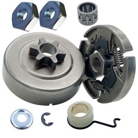 Sprocket Clutch 3/8" for Stihl 017 018 021 023 025 MS170 MS180 MS210 MS230 MS250 Chainsaw with Washer E-Clip Kit Replace 1123 640 2003, 1123 640 2073
