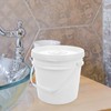 Zerodeko Mobile WetWipe Buckets White 4 L Portable Wipes Dispenser