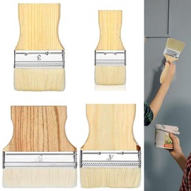 Flat Paddle Paint Brush,Wide Paint Brush Large Acrylic Brushes 2/3/4/5 Inch Paint Brush with Poplar Handle Flat Paddle Art Brush Wool Paint Brush Flat Paint Brush for Oil and Acrylic Paints（4Pcs ）